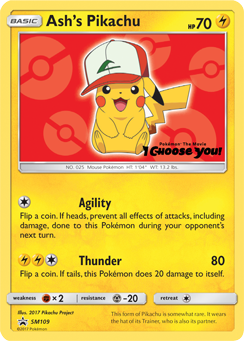 Ash's Pikachu (SM109) [Sun & Moon: Black Star Promos] | Game Haven TX