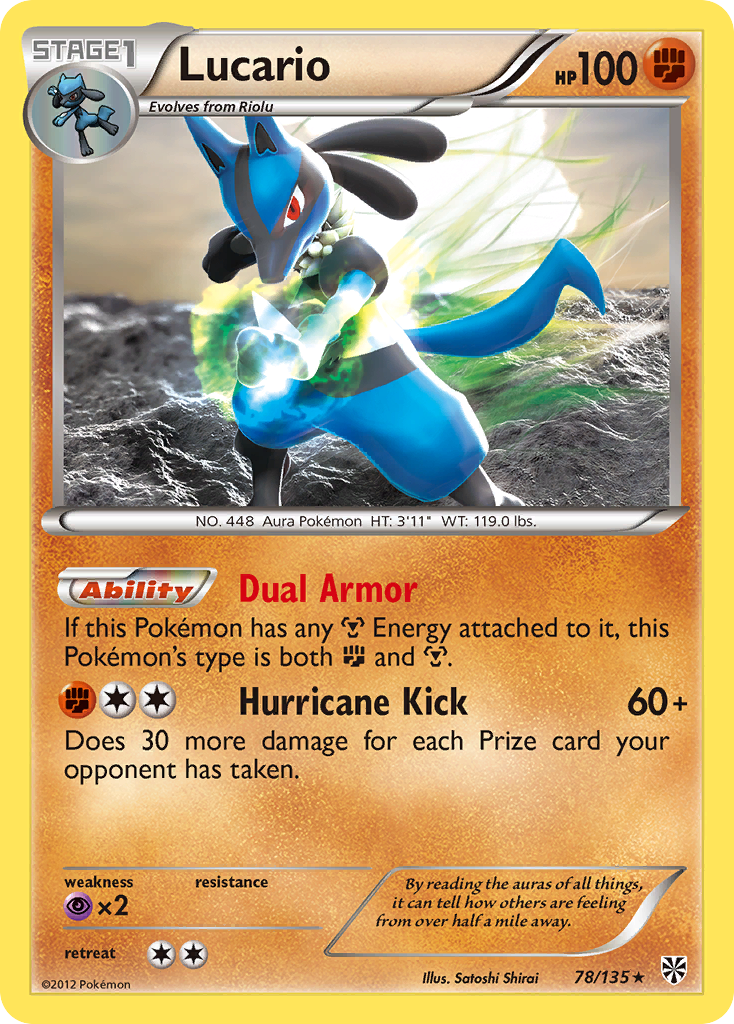 Lucario (78/135) [Black & White: Plasma Storm] | Game Haven TX