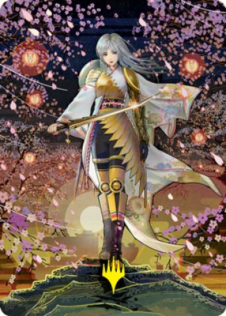 The Wandering Emperor 2 Art Card (Gold-Stamped Signature) [Kamigawa: Neon Dynasty Art Series] | Game Haven TX