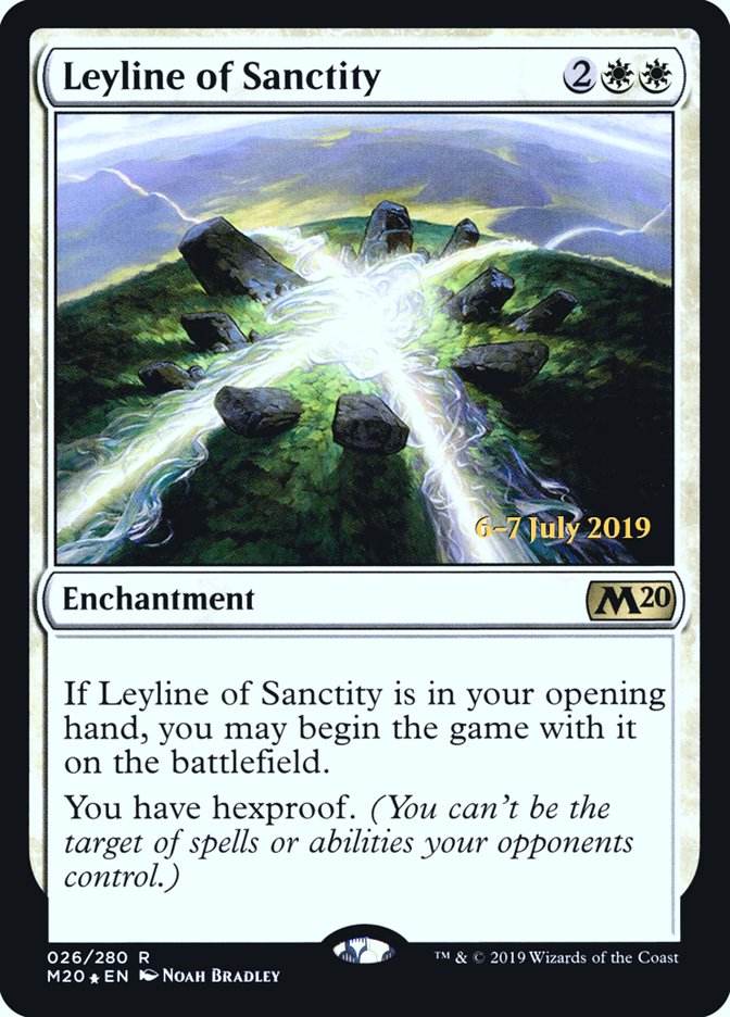 Leyline of Sanctity [Core Set 2020 Promos] | Game Haven TX