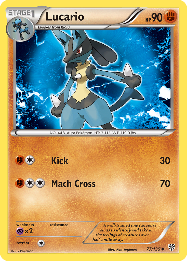 Lucario (77/135) [Black & White: Plasma Storm] | Game Haven TX