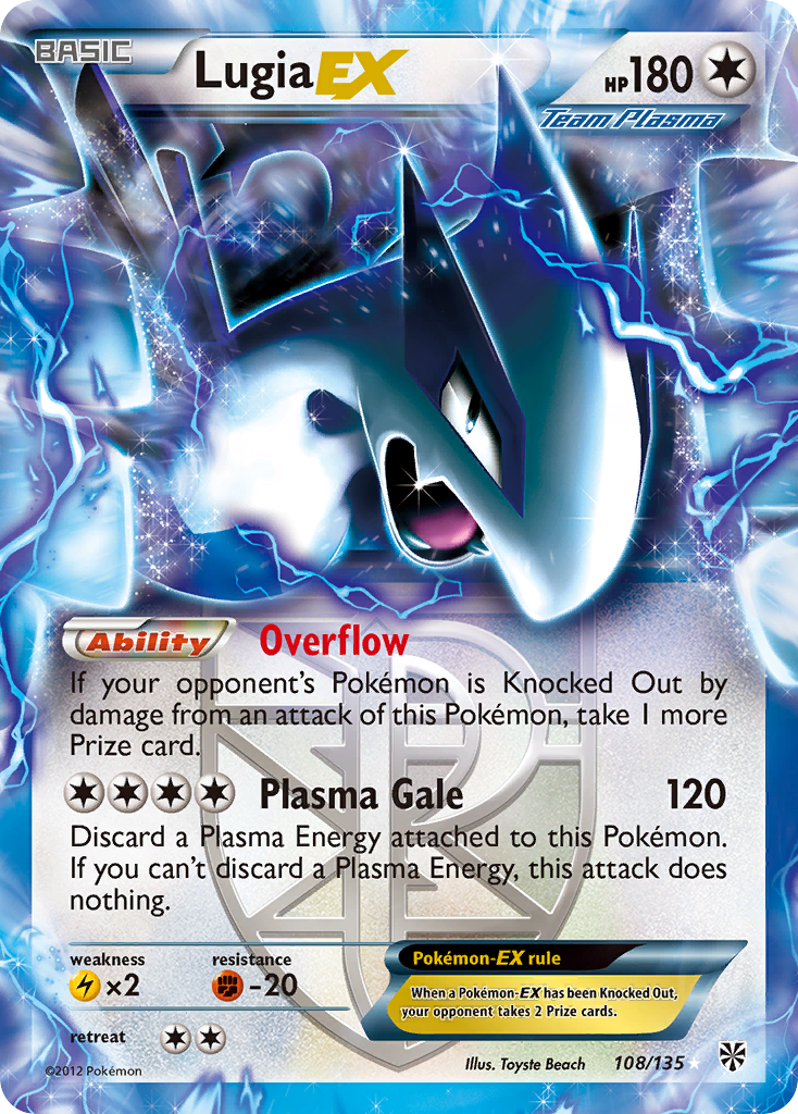 Lugia EX (108/135) [Black & White: Plasma Storm] | Game Haven TX