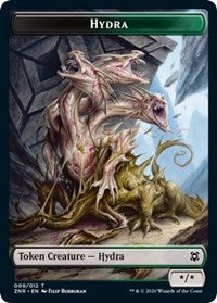 Hydra // Illusion Double-sided Token [Zendikar Rising Tokens] | Game Haven TX