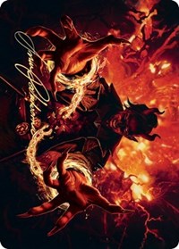 Tibalt's Trickery Art Card (Gold-Stamped Signature) [Kaldheim: Art Series] | Game Haven TX
