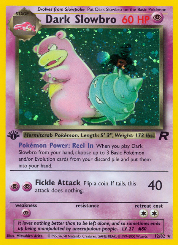 Dark Slowbro (12/82) [Team Rocket 1st Edition] | Game Haven TX