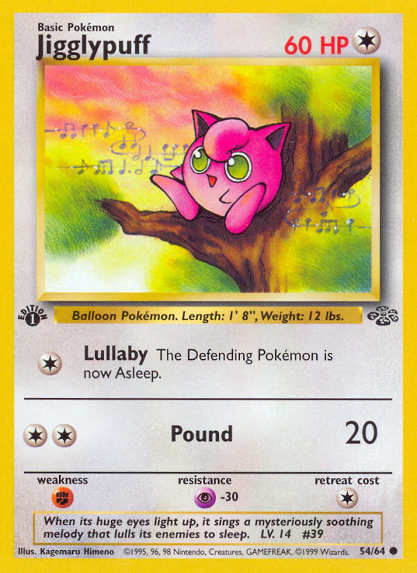 Jigglypuff (54/64) [Jungle 1st Edition] | Game Haven TX