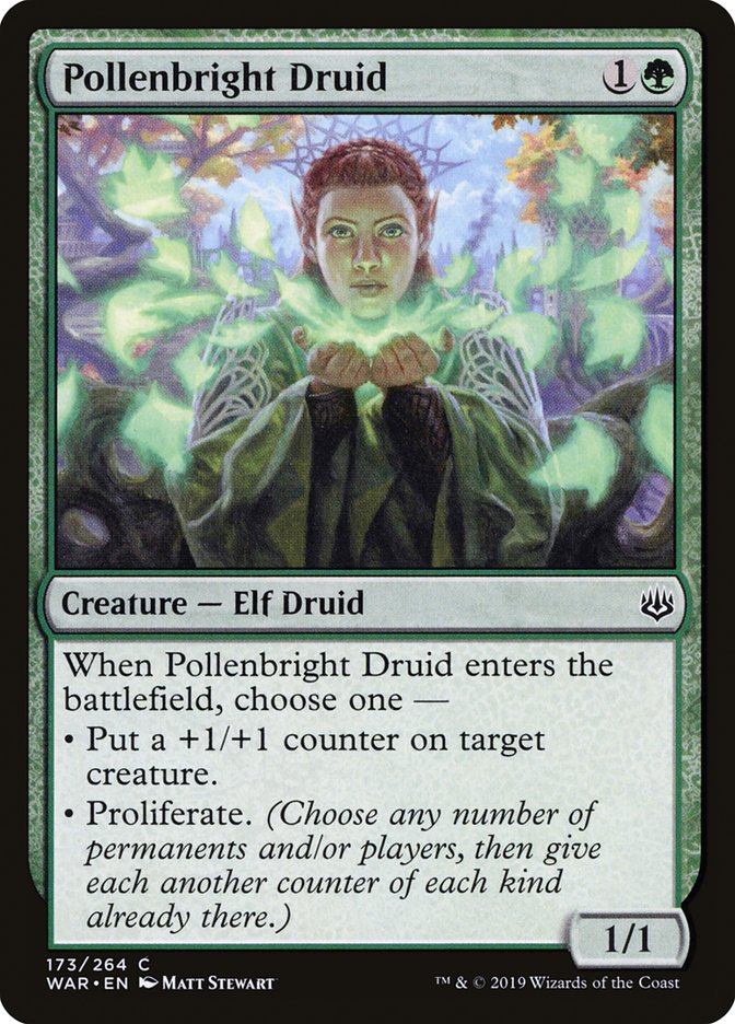 Pollenbright Druid [War of the Spark] | Game Haven TX