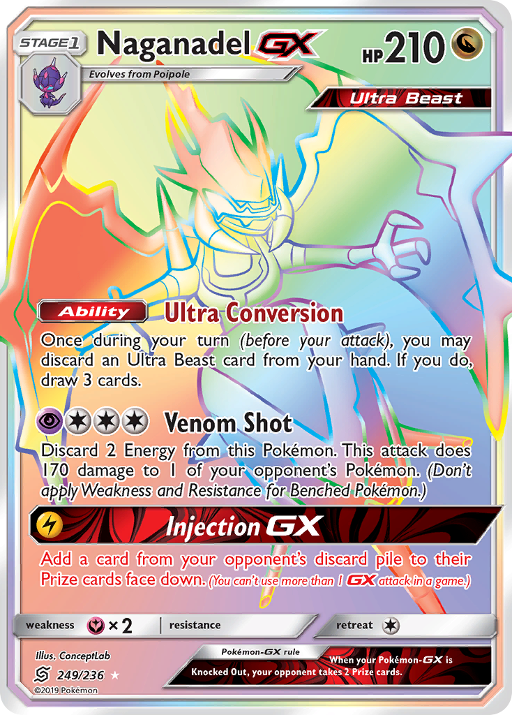 Naganadel GX (249/236) [Sun & Moon: Unified Minds] | Game Haven TX