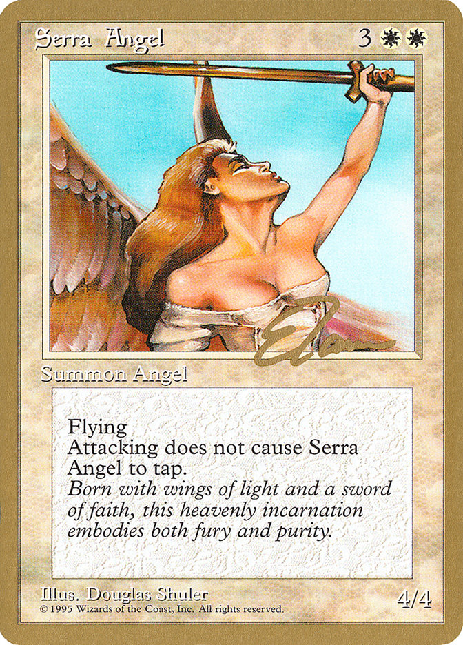 Serra Angel (Eric Tam) [Pro Tour Collector Set] | Game Haven TX