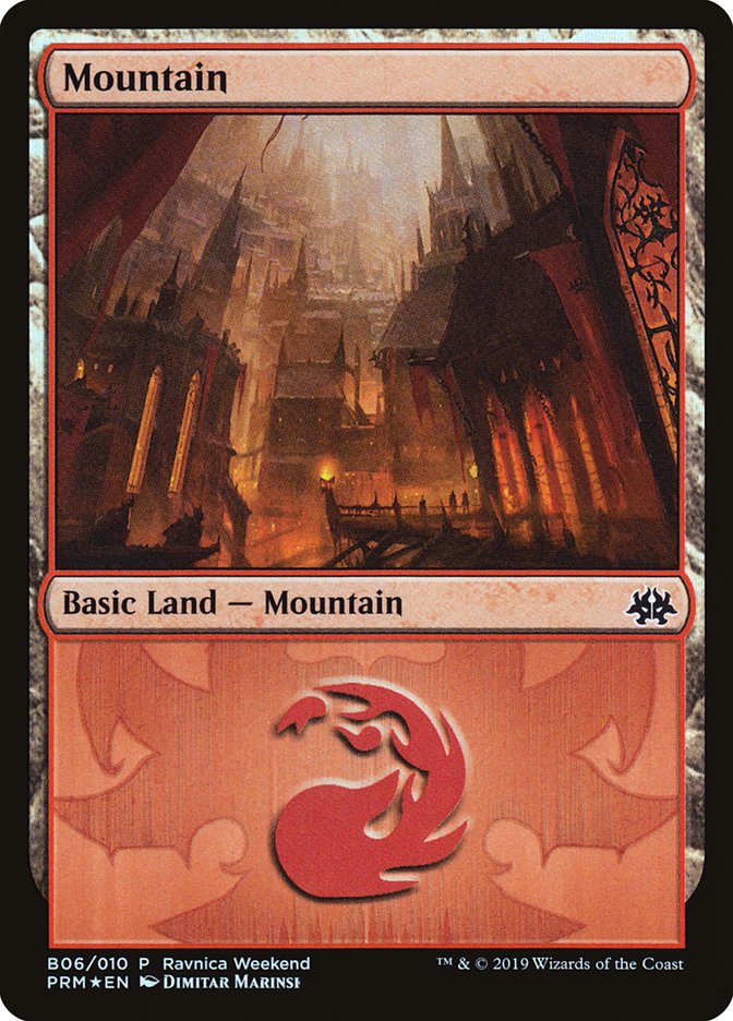 Mountain - Rakdos (B06) [RNA Ravnica Weekend] | Game Haven TX