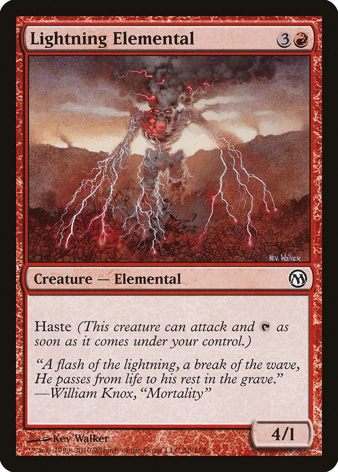 Lightning Elemental [Duels of the Planeswalkers] | Game Haven TX