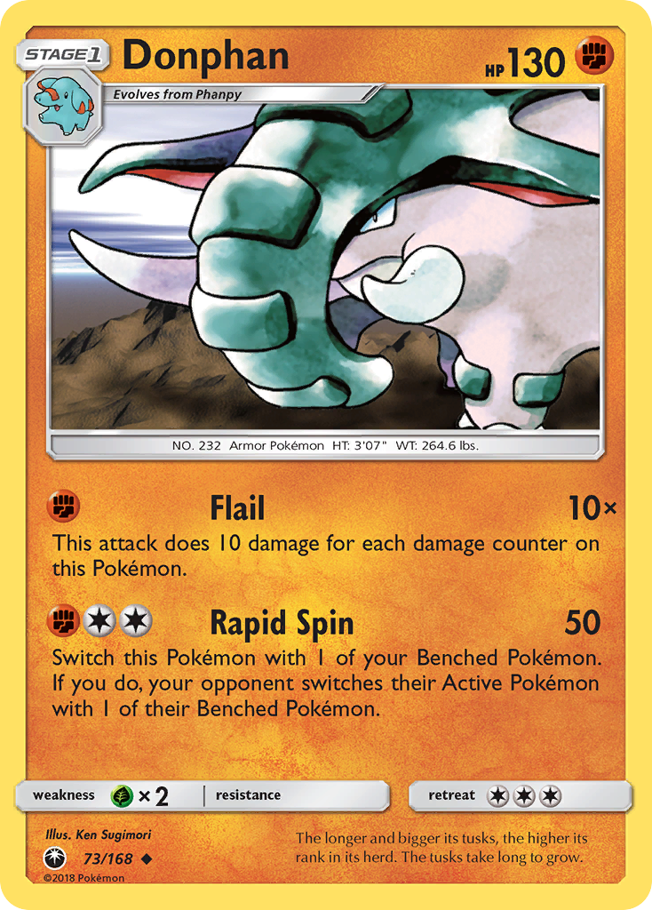 Donphan (73/168) [Sun & Moon: Celestial Storm] | Game Haven TX