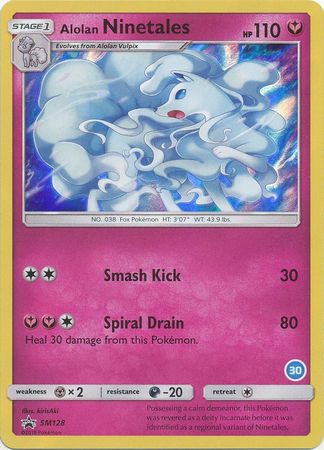 Alolan Ninetales (SM128) (Deck Exclusive #30) [Sun & Moon: Trainer Kit - Alolan Ninetales] | Game Haven TX