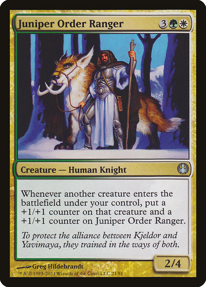 Juniper Order Ranger [Duel Decks: Knights vs. Dragons] | Game Haven TX
