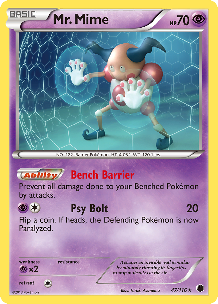 Mr. Mime (47/116) [Black & White: Plasma Freeze] | Game Haven TX
