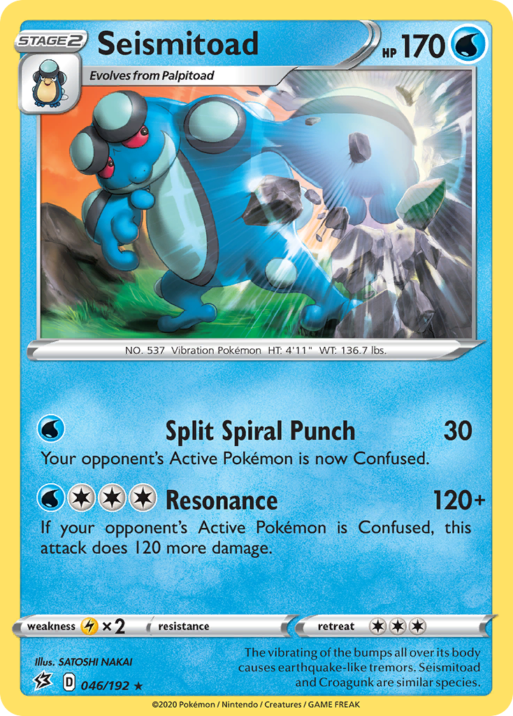 Seismitoad (046/192) [Sword & Shield: Rebel Clash] | Game Haven TX
