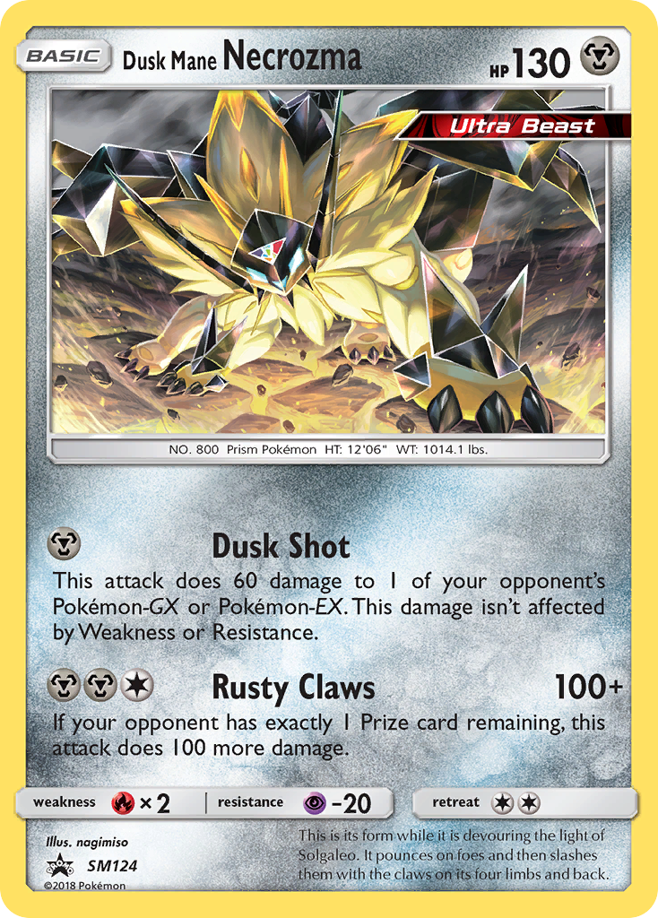 Dusk Mane Necrozma (SM124) [Sun & Moon: Black Star Promos] | Game Haven TX