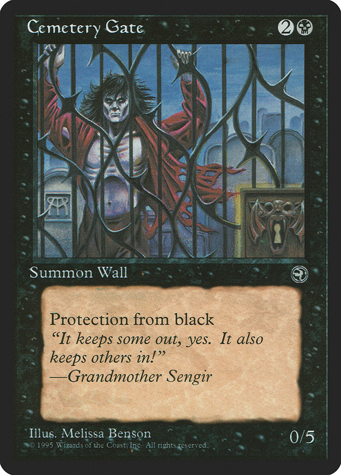 Cemetery Gate (Grandmother Sengir Flavor Text) [Homelands] | Game Haven TX