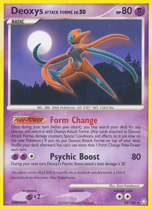 Deoxys Attack Forme (24/146) [Diamond & Pearl: Legends Awakened] | Game Haven TX