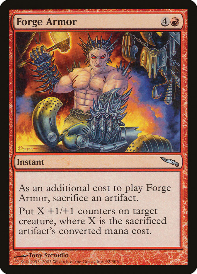 Forge Armor [Mirrodin] | Game Haven TX