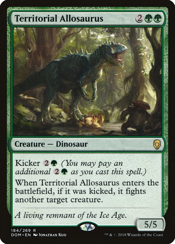 Territorial Allosaurus [Dominaria] | Game Haven TX