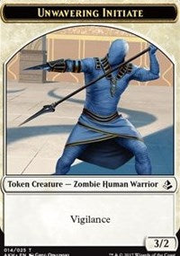 Unwavering Initiate // Wurm Token [Amonkhet Tokens] | Game Haven TX