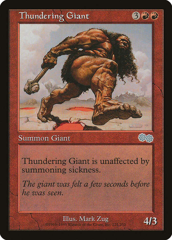 Thundering Giant [Urza's Saga] | Game Haven TX