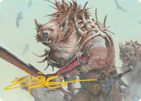 Gnoll Art Card (Gold-Stamped Signature) [Dungeons & Dragons: Adventures in the Forgotten Realms Art Series] | Game Haven TX