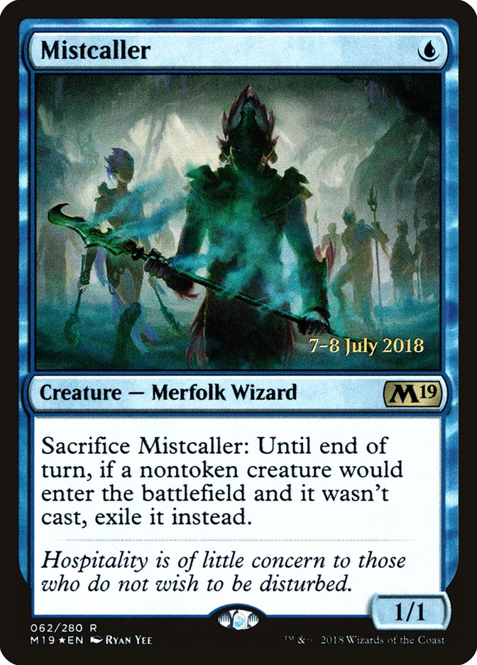 Mistcaller  [Core Set 2019 Prerelease Promos] | Game Haven TX