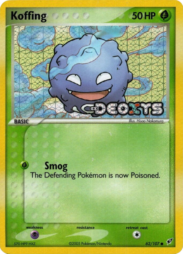 Koffing (62/107) (Stamped) [EX: Deoxys] | Game Haven TX