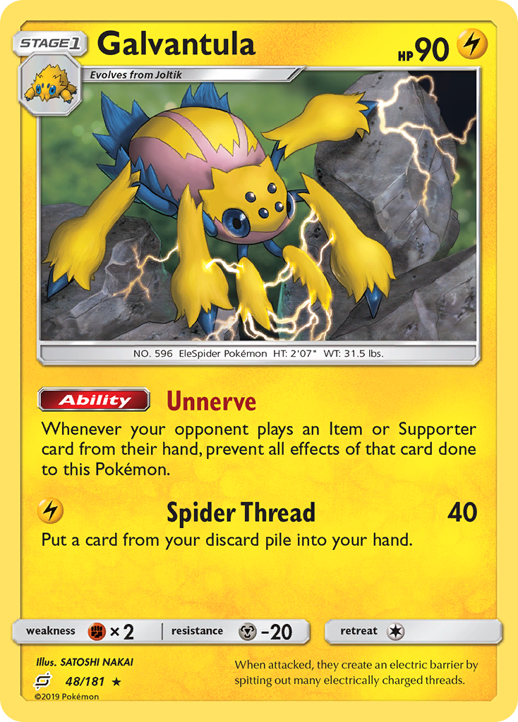 Galvantula (48/181) [Sun & Moon: Team Up] | Game Haven TX