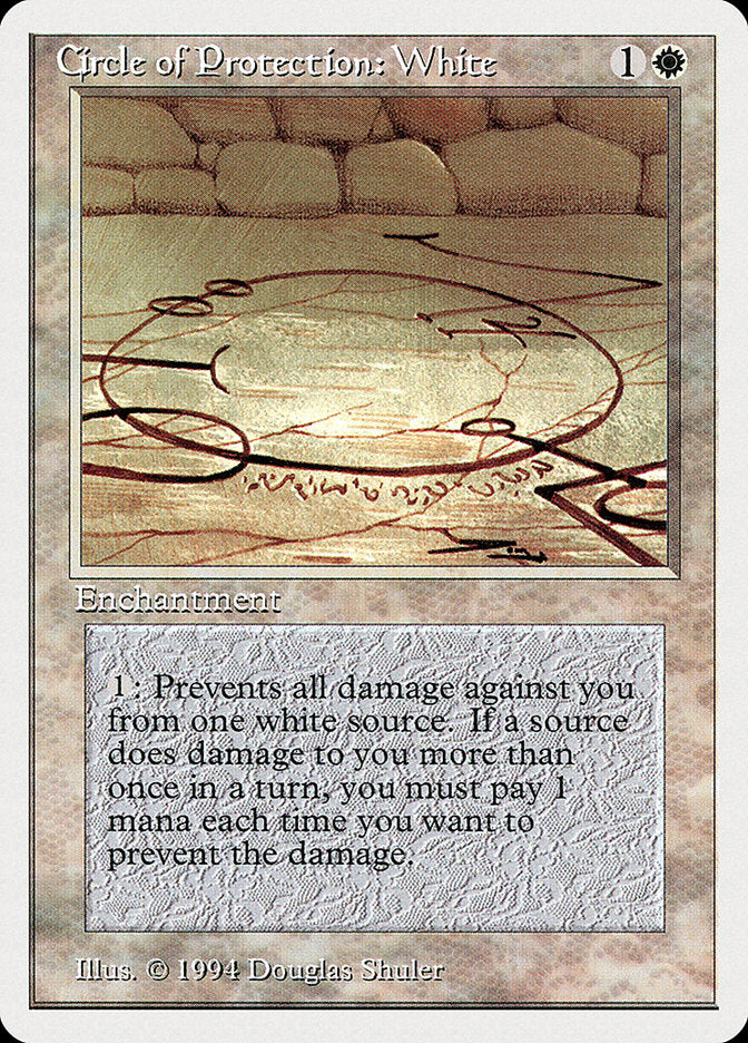 Circle of Protection: White [Summer Magic / Edgar] | Game Haven TX
