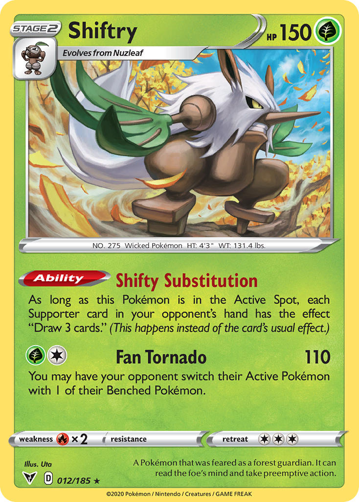Shiftry (012/185) [Sword & Shield: Vivid Voltage] | Game Haven TX
