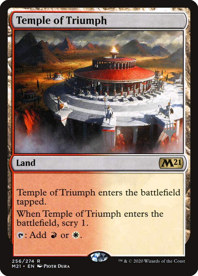 Temple of Triumph (Promo Pack) [Core Set 2021 Promos] | Game Haven TX