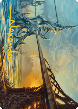 Razortide Bridge Art Card (Gold-Stamped Signature) [Modern Horizons 2 Art Series] | Game Haven TX