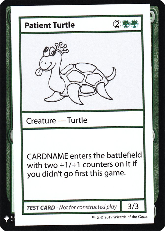 Patient Turtle [Mystery Booster Playtest Cards] | Game Haven TX