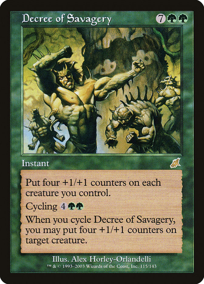 Decree of Savagery [Scourge] | Game Haven TX