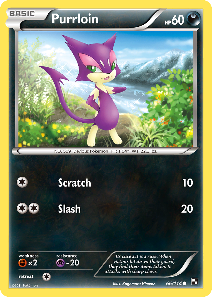 Purrloin (66/114) [Black & White: Base Set] | Game Haven TX