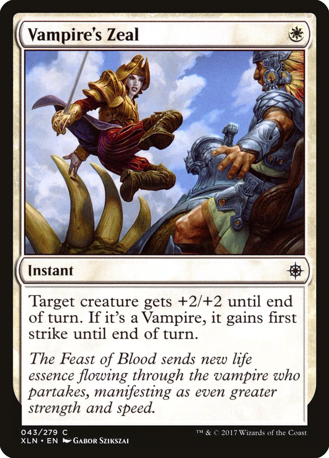 Vampire's Zeal [Ixalan] | Game Haven TX