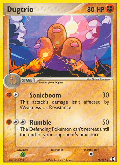 Dugtrio (22/112) [EX: FireRed & LeafGreen] | Game Haven TX