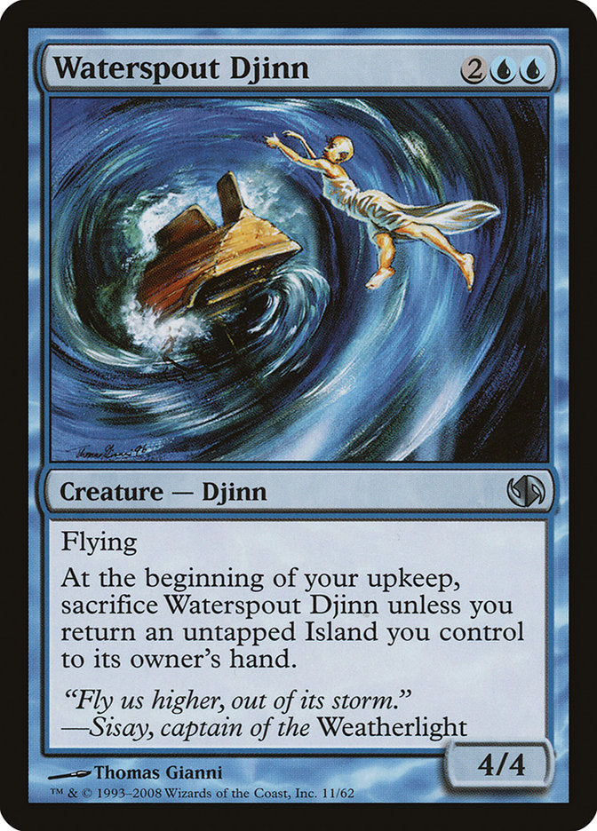 Waterspout Djinn [Duel Decks: Jace vs. Chandra] | Game Haven TX