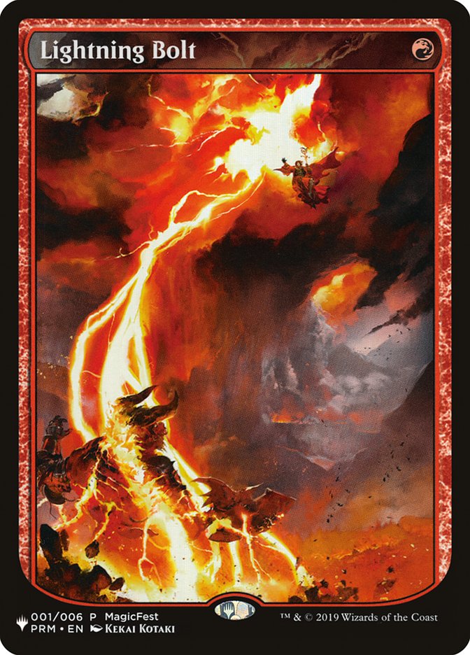 Lightning Bolt (001/006) [The List] | Game Haven TX
