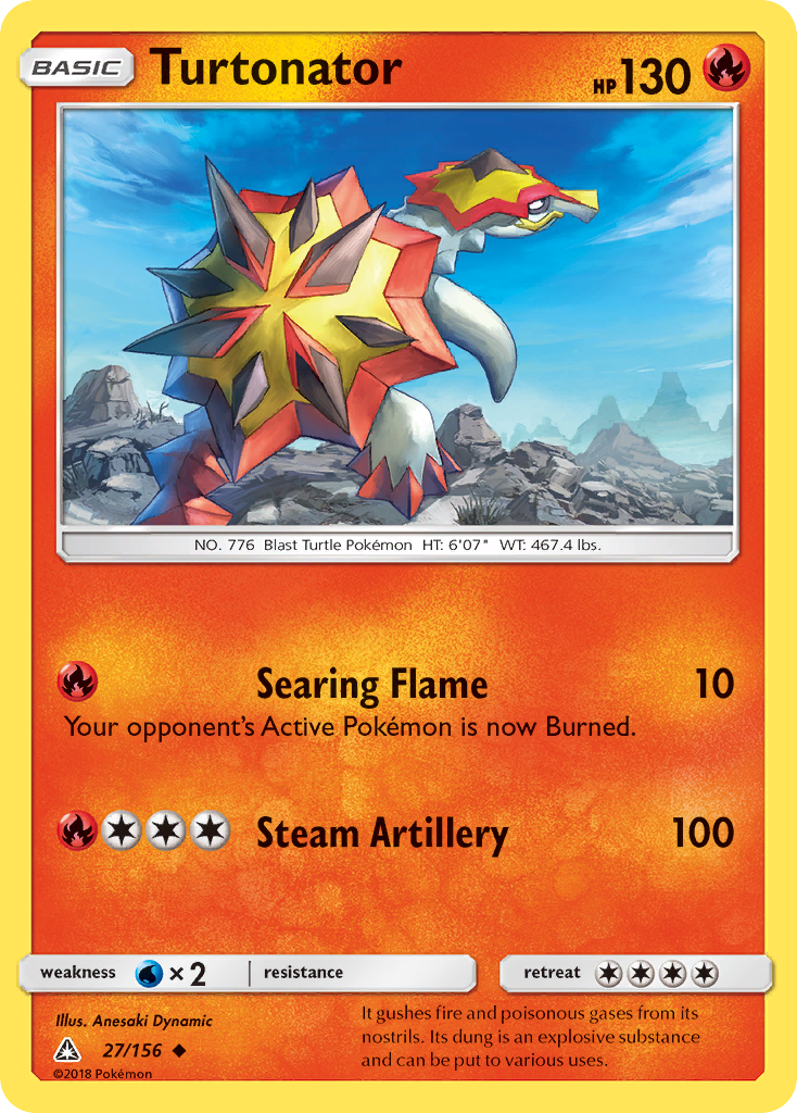Turtonator (27/156) [Sun & Moon: Ultra Prism] | Game Haven TX
