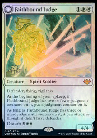Faithbound Judge // Sinner's Judgment [Innistrad: Crimson Vow Prerelease Promos] | Game Haven TX