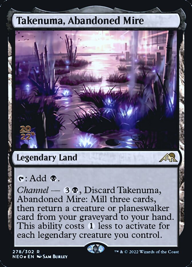 Takenuma, Abandoned Mire [Kamigawa: Neon Dynasty Prerelease Promos] | Game Haven TX
