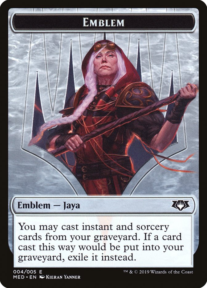 Emblem -  Jaya Ballard [Mythic Edition Tokens] | Game Haven TX