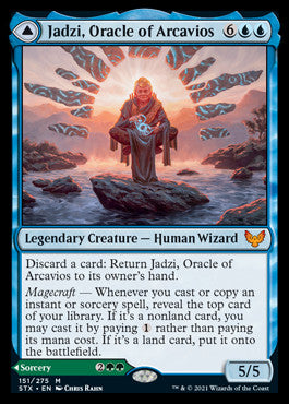 Jadzi, Oracle of Arcavios // Journey to the Oracle [Strixhaven: School of Mages] | Game Haven TX