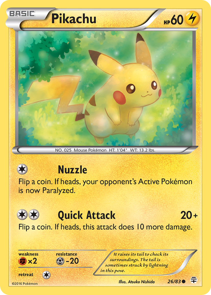 Pikachu (26/83) [XY: Generations] | Game Haven TX