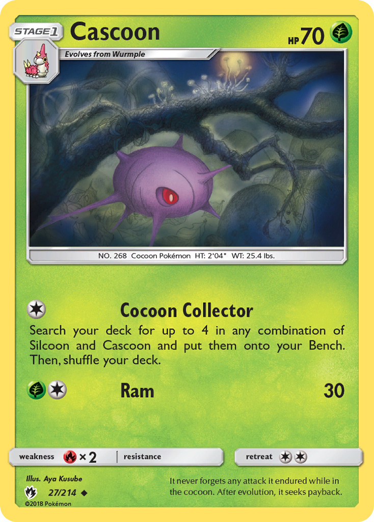Cascoon (27/214) [Sun & Moon: Lost Thunder] | Game Haven TX