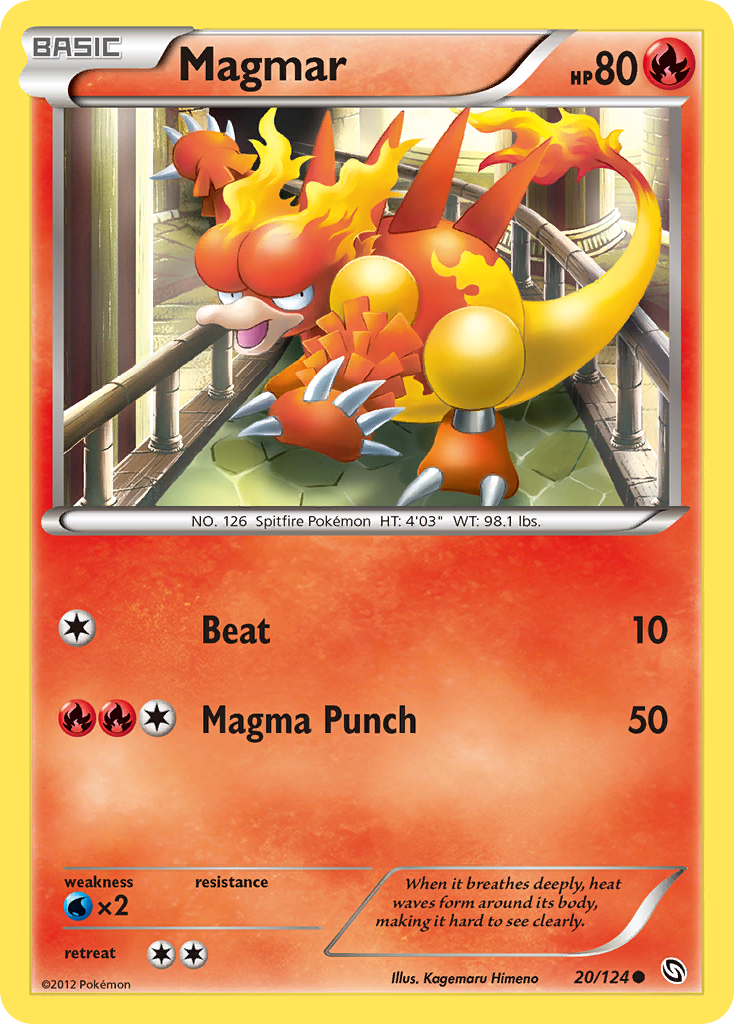 Magmar (20/124) [Black & White: Dragons Exalted] | Game Haven TX